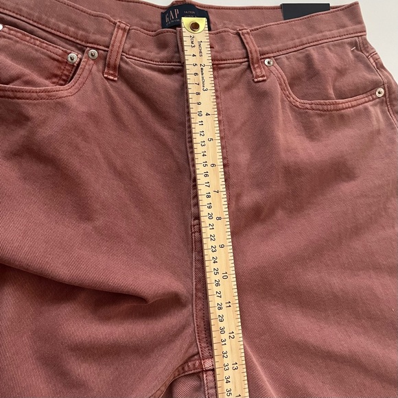 Gap High Rise Wide Leg Jeans in Cedar Wood Red Rust 32R 14 - Picture 9 of 10